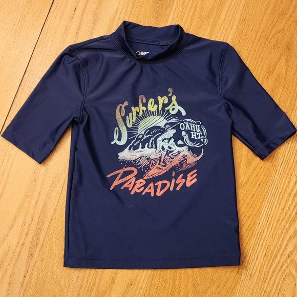 Cherokee "Surfer's Paradise" Swim Rashguard Shirt Size Small 6-7 - Picture 5 of 11
